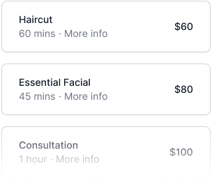 Customized services preview